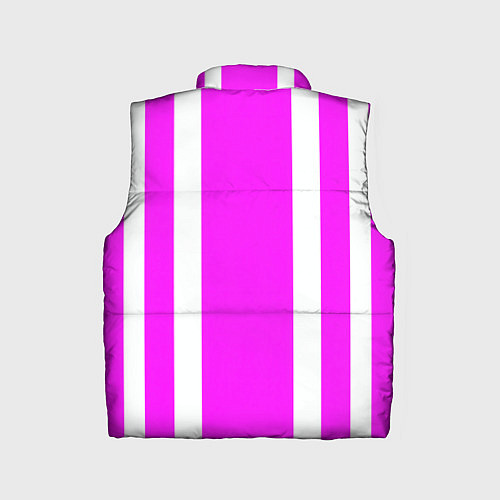 Детский жилет Color white pink stripes / 3D-Черный – фото 2