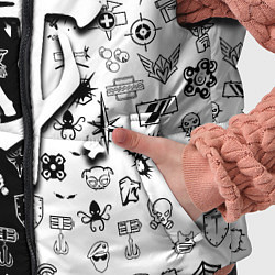 Детский жилет Doom ачивки паттерн, цвет: 3D-черный — фото 2