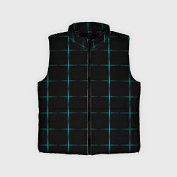 Детский жилет Color black blue crosses, цвет: 3D-черный