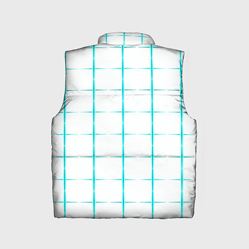 Детский жилет Color white light blue crosses / 3D-Черный – фото 2