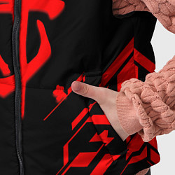 Детский жилет Doom geometry red steel, цвет: 3D-черный — фото 2