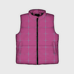 Детский жилет Color pink stripes, цвет: 3D-черный