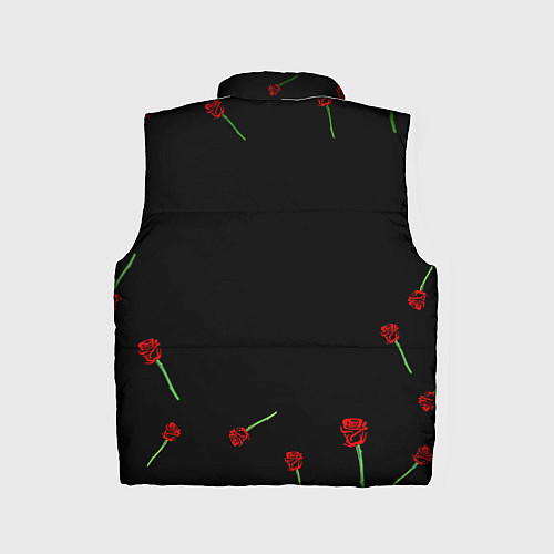 Детский жилет Doom rose pattern / 3D-Черный – фото 2