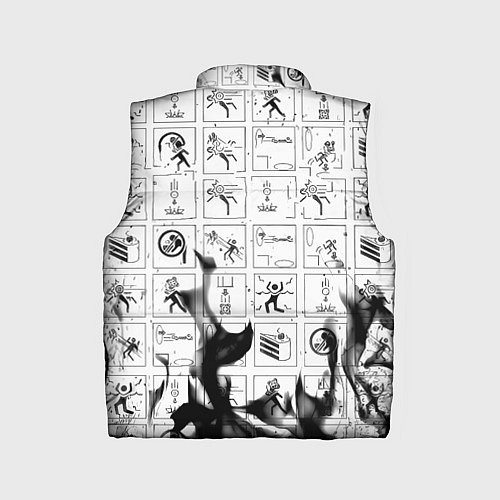 Детский жилет Doom x portal fire / 3D-Черный – фото 2