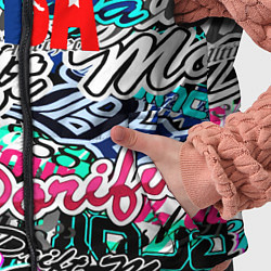 Детский жилет NBA надписи текстура, цвет: 3D-черный — фото 2