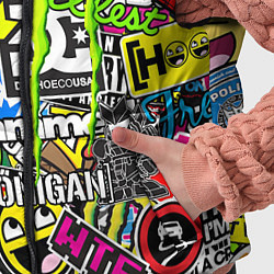 Детский жилет Monster energy logo brend, цвет: 3D-черный — фото 2