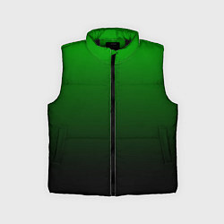 Детский жилет Green gradient, цвет: 3D-черный