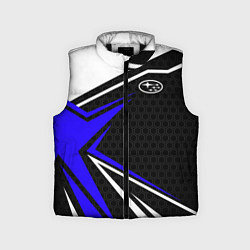 Детский жилет Субару - blue sport, цвет: 3D-черный