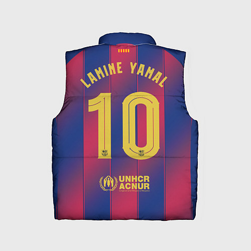 Детский жилет Ламин Ямаль, Барселона домашняя форма 2025 2026 / 3D-Черный – фото 2
