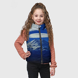 Детский жилет Эльбрус с облаками, цвет: 3D-черный — фото 2