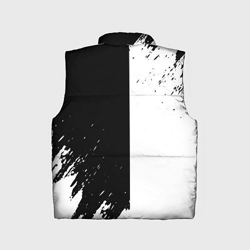 Детский жилет Dayz текстура черно белые краски / 3D-Черный – фото 2