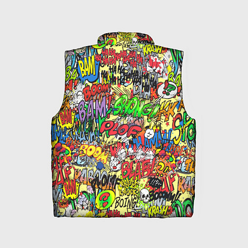 Детский жилет Monster energy sticker grafity / 3D-Черный – фото 2