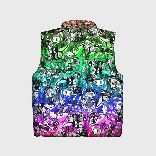 Детский жилет Monster energy стикеры / 3D-Черный – фото 2