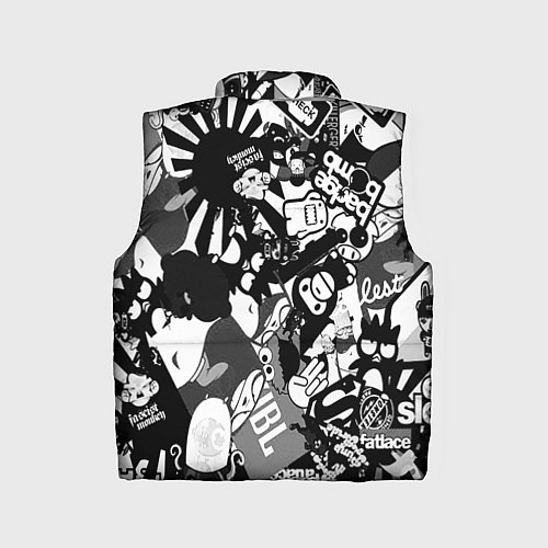 Детский жилет Monster energy black sticker / 3D-Черный – фото 2