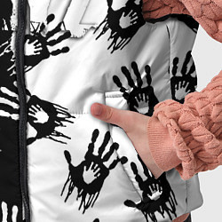 Детский жилет Dayz руки черно белые, цвет: 3D-черный — фото 2