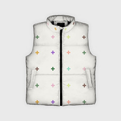 Детский жилет Паттерн крестики пастельные