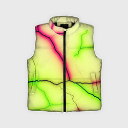 Детский жилет Multicolored lightning, цвет: 3D-черный
