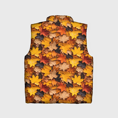 Детский жилет Камуфляж из кленовых листьев / 3D-Черный – фото 2