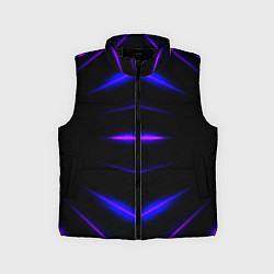 Детский жилет Color black neon stripes, цвет: 3D-черный