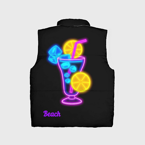 Детский жилет Night beach / 3D-Черный – фото 2