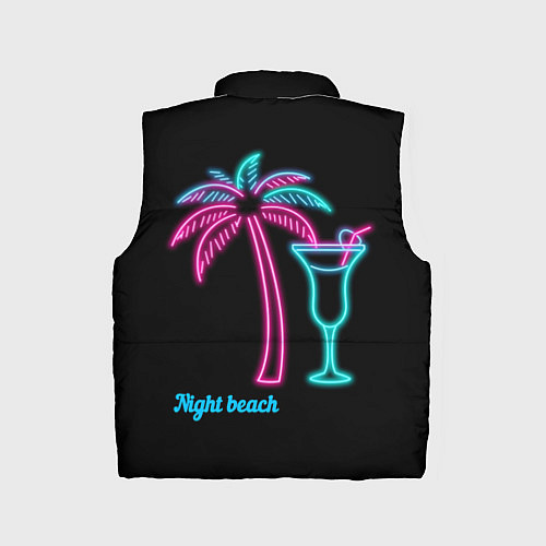 Детский жилет Night beach / 3D-Черный – фото 2