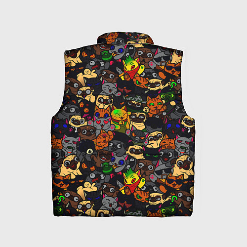 Детский жилет Paw / 3D-Черный – фото 2