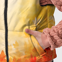 Детский жилет Жёлто-красный осенний, цвет: 3D-красный — фото 2