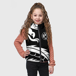 Детский жилет Borussia дракон белый, цвет: 3D-черный — фото 2