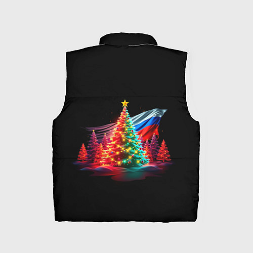 Детский жилет Ёлочные чудеса / 3D-Черный – фото 2