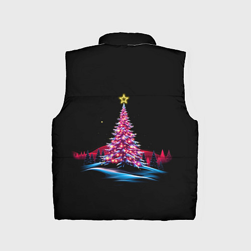 Детский жилет New year eve in the forest / 3D-Черный – фото 2