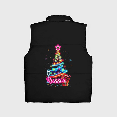 Детский жилет Christmas tree gifts / 3D-Черный – фото 2