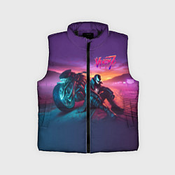 Детский жилет Venom near his motorcycle - ai art fantasy, цвет: 3D-черный