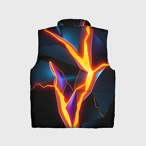 Детский жилет Neon orange glow / 3D-Черный – фото 2