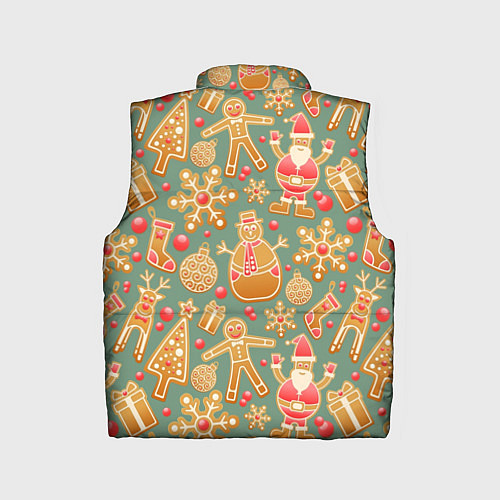 Детский жилет Имбирные пряники / 3D-Черный – фото 2