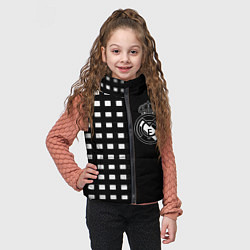 Детский жилет Real Madrid клетка, цвет: 3D-черный — фото 2