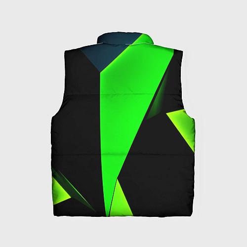 Детский жилет Green tiles / 3D-Черный – фото 2