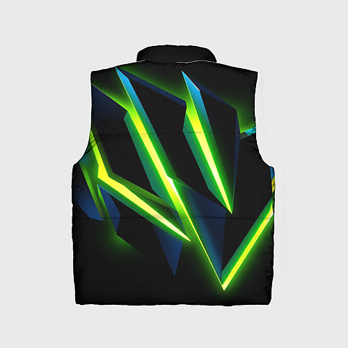 Детский жилет Geometric neon / 3D-Черный – фото 2