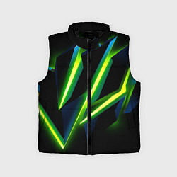 Детский жилет Geometric neon, цвет: 3D-черный