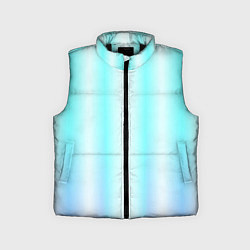 Детский жилет Neon white blue lines, цвет: 3D-черный