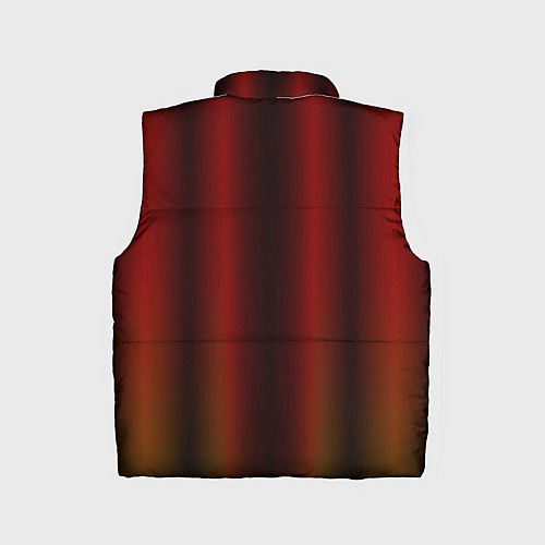 Детский жилет Neon red orange lines / 3D-Черный – фото 2