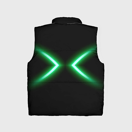 Детский жилет Neon green lines / 3D-Черный – фото 2