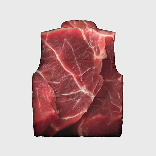 Детский жилет Текстура мяса / 3D-Черный – фото 2