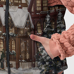 Детский жилет Новогодние дома, цвет: 3D-черный — фото 2