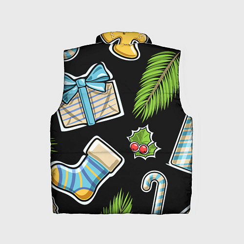 Детский жилет Christmas soul / 3D-Черный – фото 2