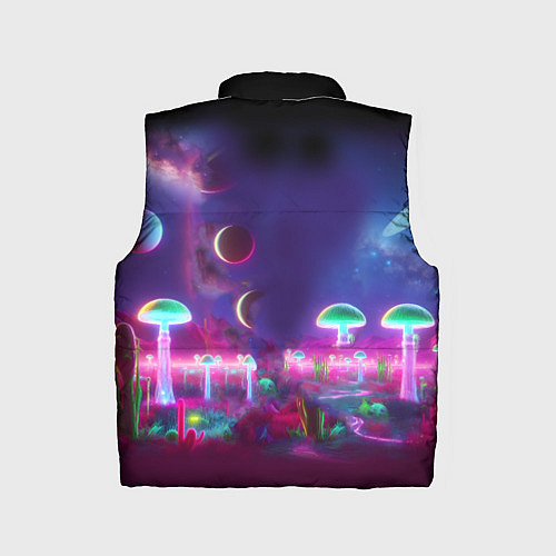 Детский жилет Космонавт Шрук в неоновом скафандре на загадочной / 3D-Черный – фото 2