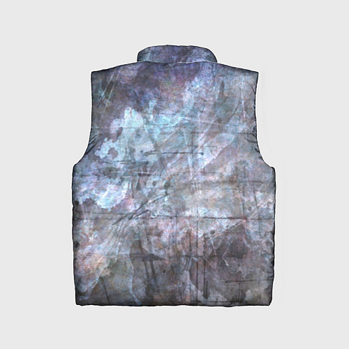Детский жилет Абстракция - gray-blue hurricane / 3D-Черный – фото 2