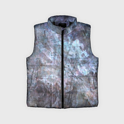 Детский жилет Абстракция - gray-blue hurricane, цвет: 3D-черный