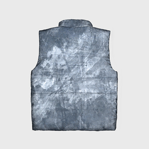 Детский жилет Абстракция - gray-blue / 3D-Черный – фото 2