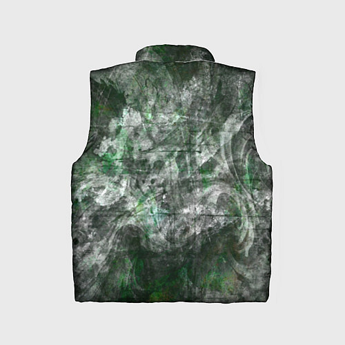 Детский жилет Абстракция - acid boom / 3D-Черный – фото 2