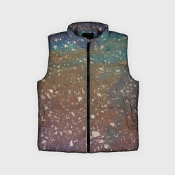 Детский жилет Мокрый маслянный асфальт, цвет: 3D-черный